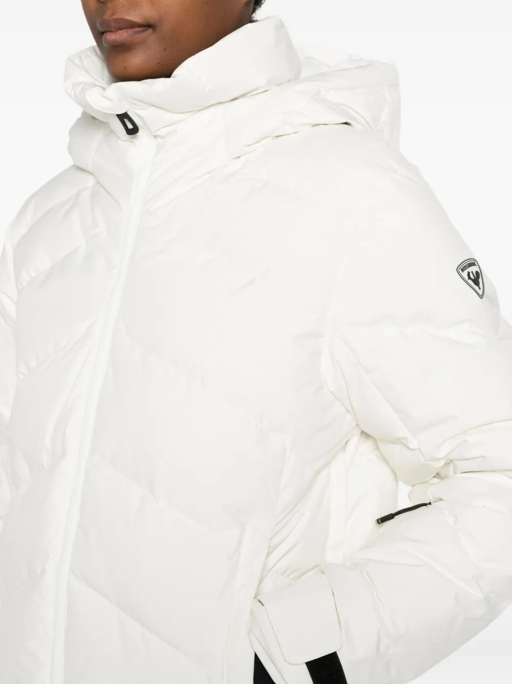 Rossignol Donsjack met capuchon Wit