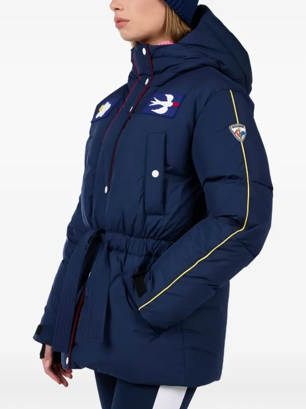 Rossignol x JCC patch-embellished Down Jacket | Blue | FARFETCH CA