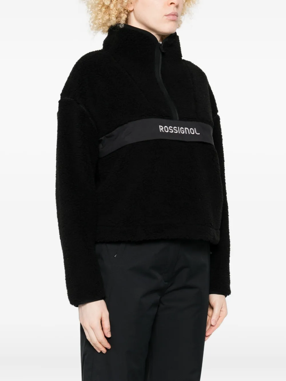 Rossignol Alltrack Half-zip Fleece Jacket In Black