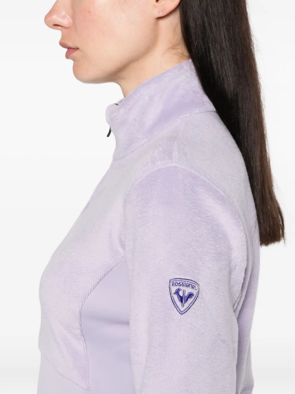 Rossignol Diretta fleece sweater met halve rits Paars