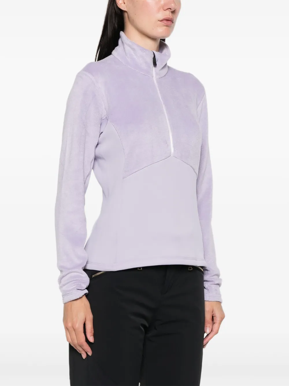 Rossignol Diretta fleece sweater met halve rits Paars