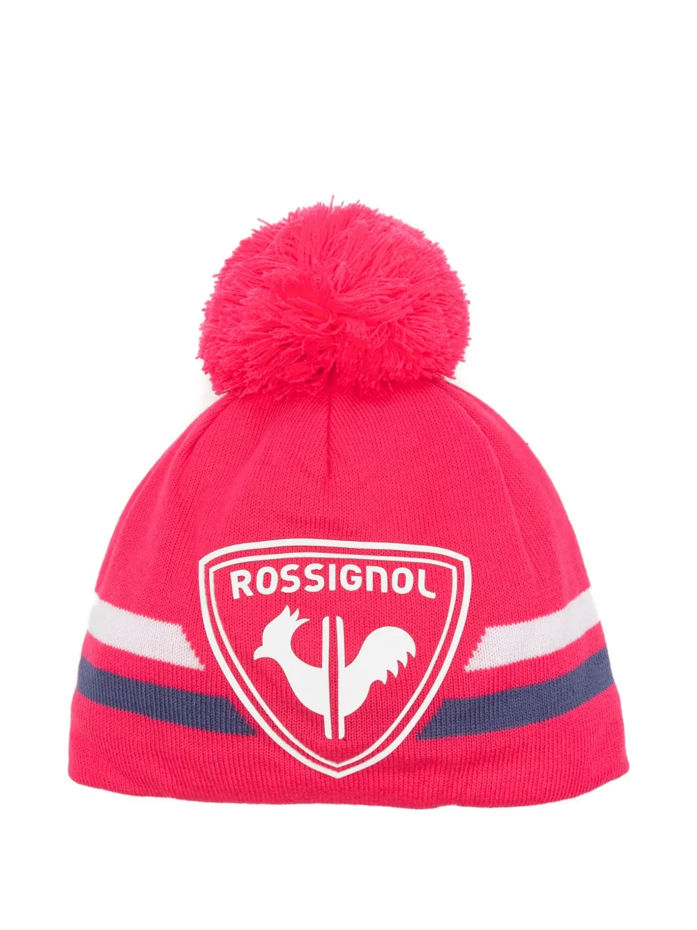 Rossignol pompom-detail logo-appliqué beanie | Red | Image 1