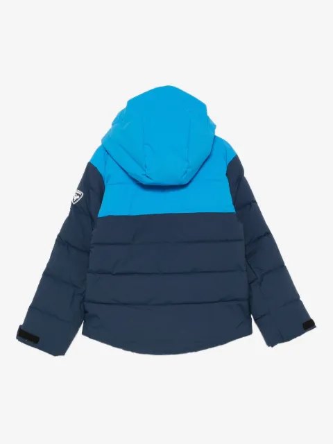 Rossignol Kids 퀼티드 컬러 블록 자켓