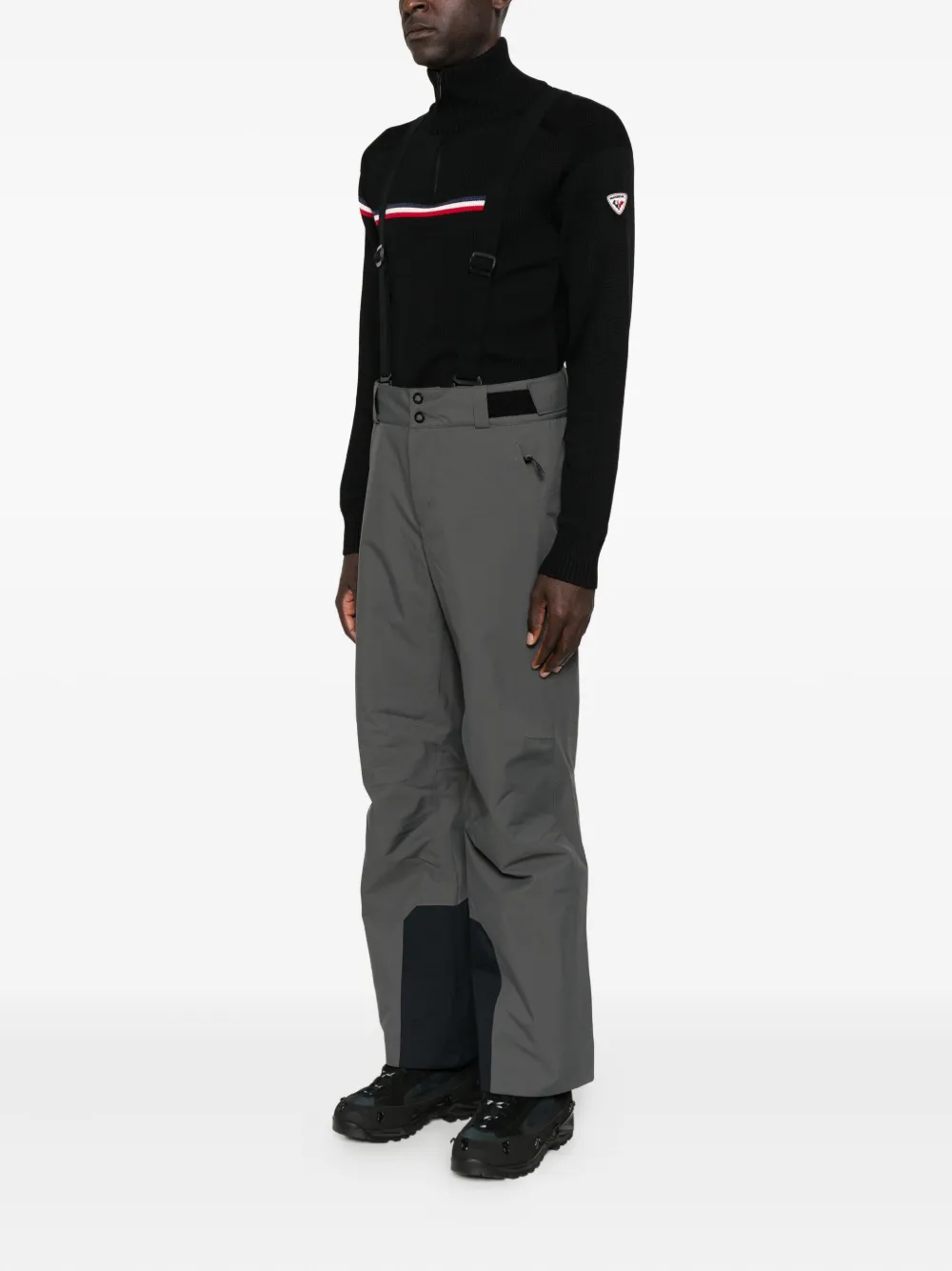 Rossignol Insulated Suspender Ski Pants In Gray