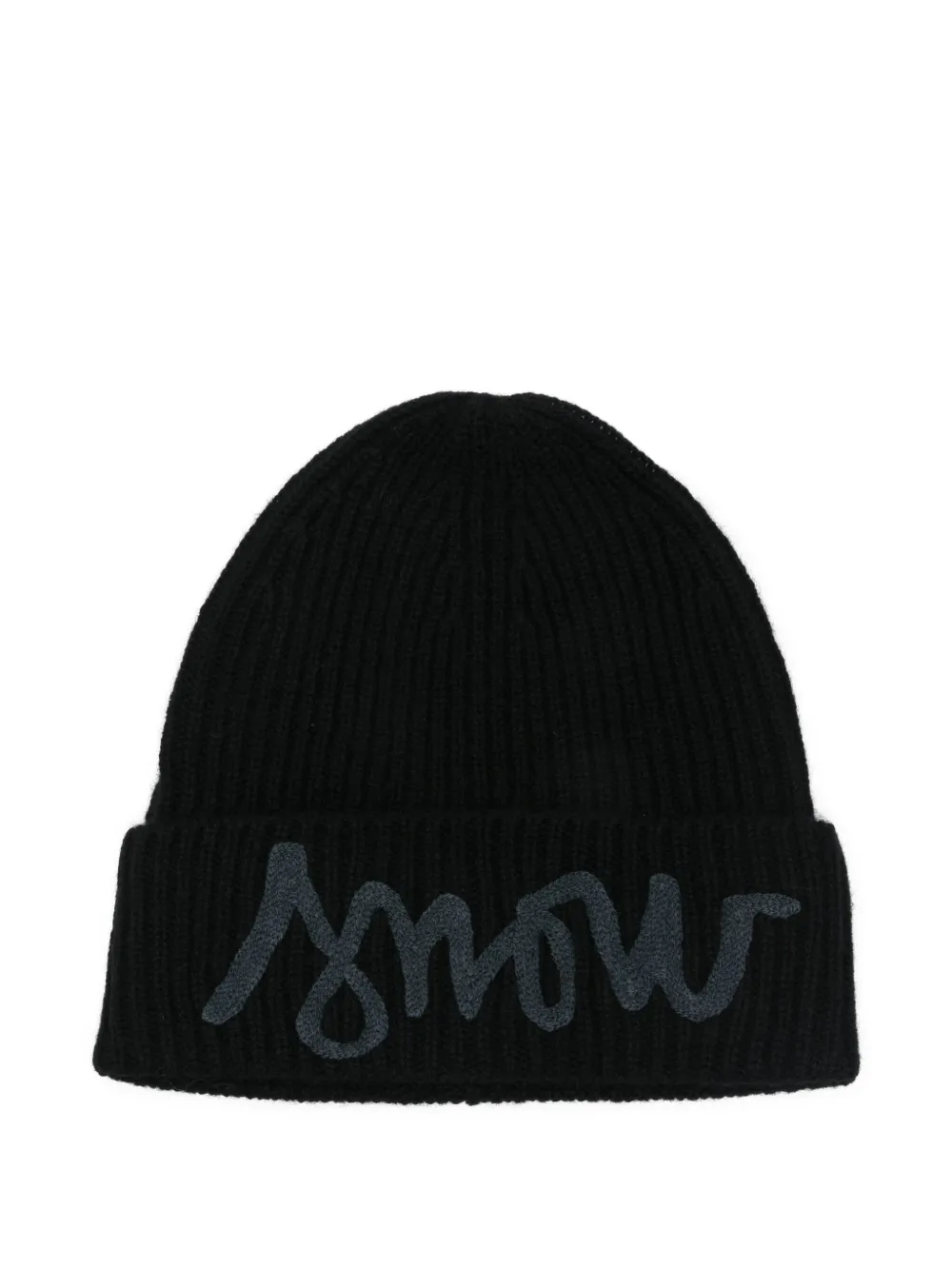 Rossignol bonnet en maille côtelée | noir | Image 1