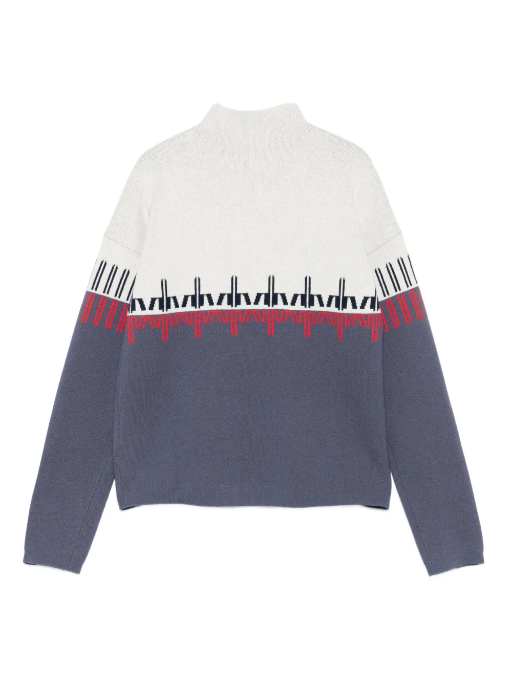 Rossignol patterned mock-neck sweater | Knitted Sweaters | Image 2