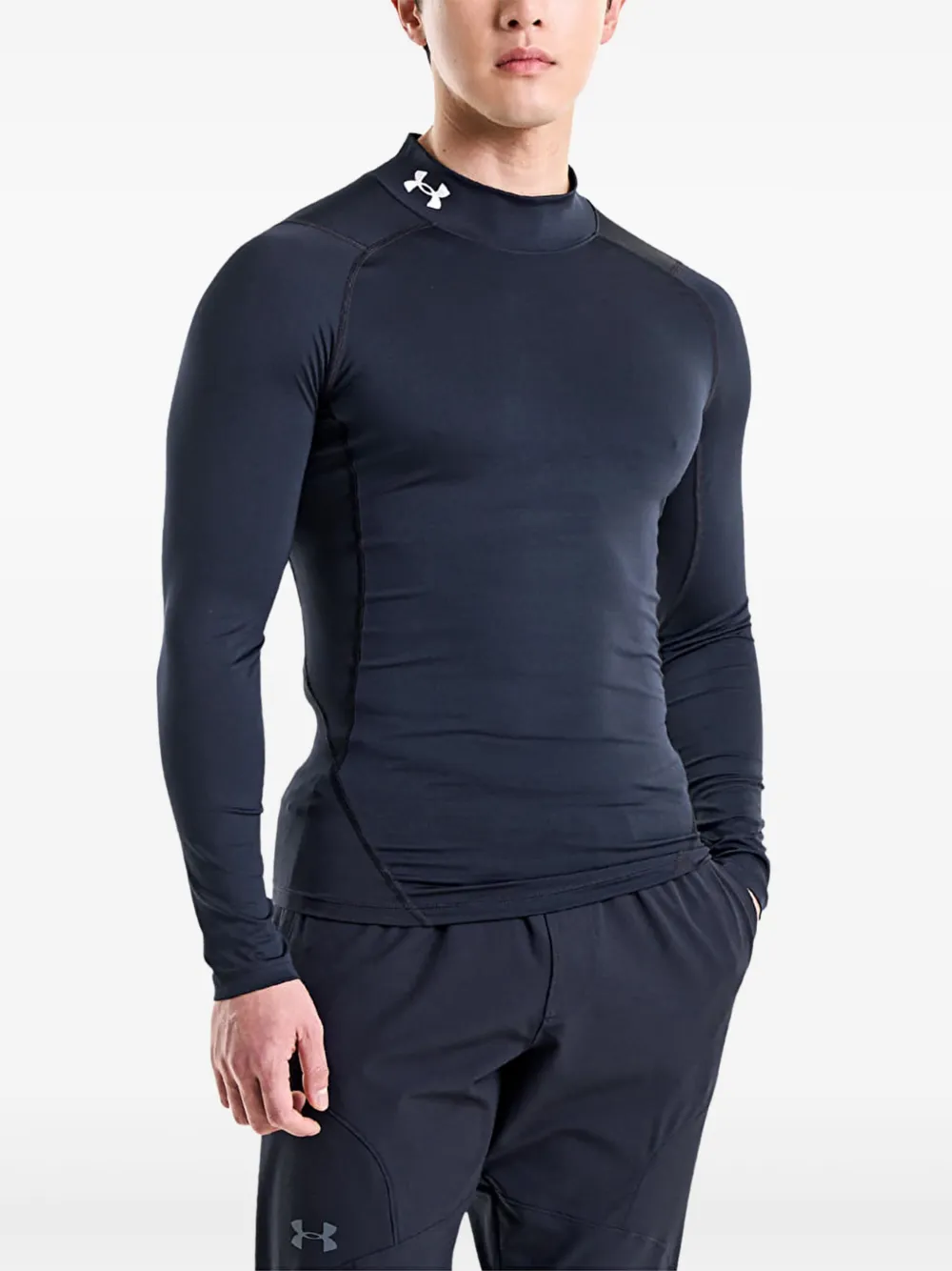 Under Armour Blusa mangas longas com gola alta | Preto | Image 1