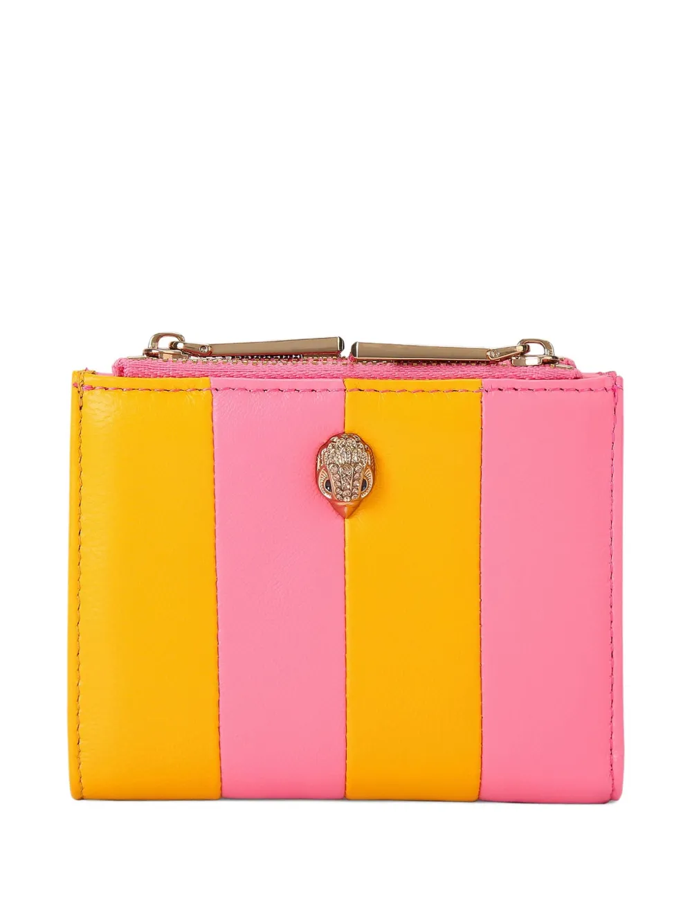 Kurt Geiger London Gestreepte portemonnee Roze