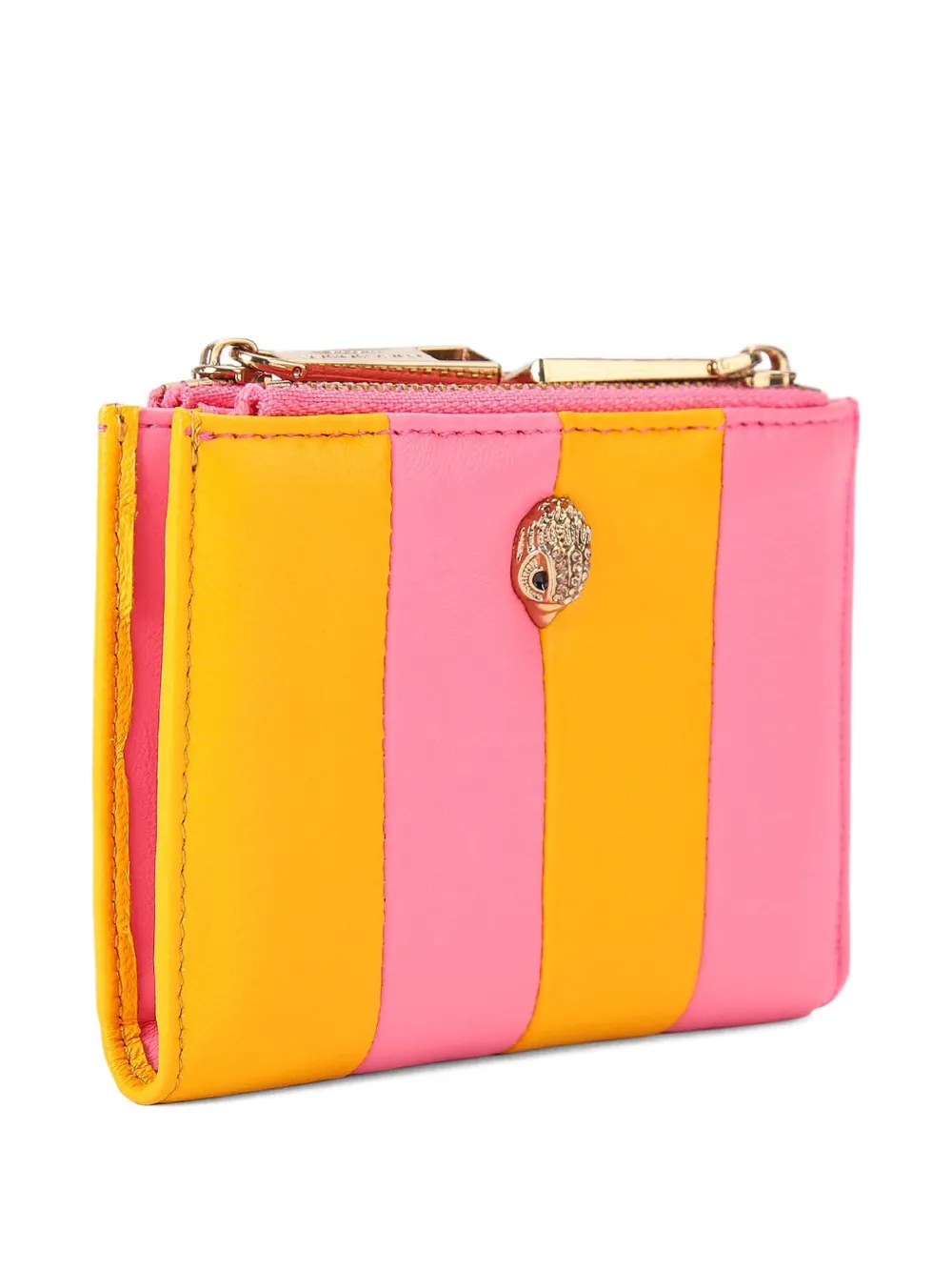 Kurt Geiger London Gestreepte portemonnee Roze