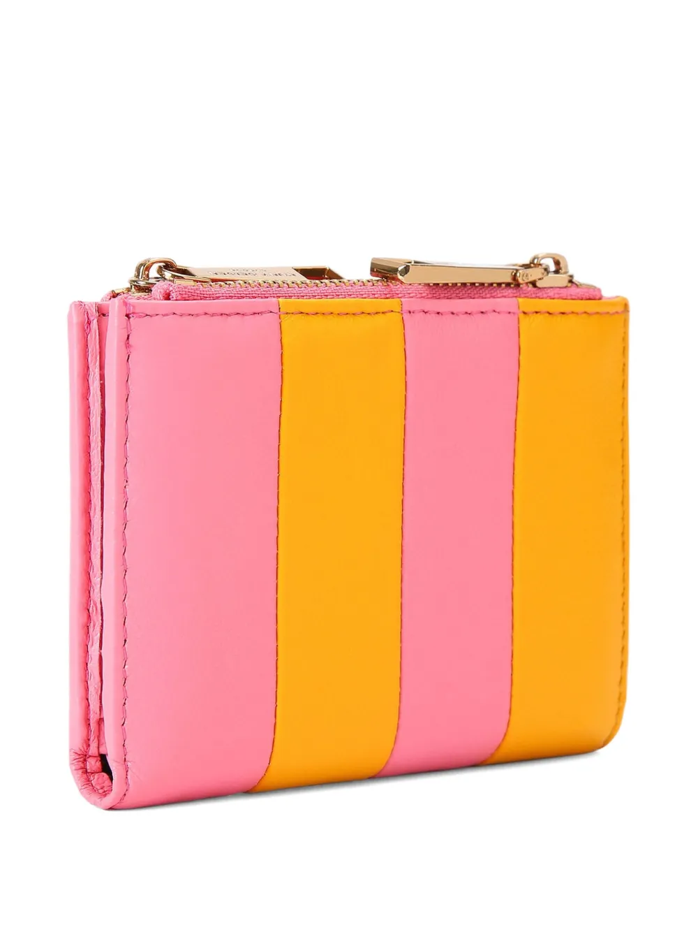 Kurt Geiger London Gestreepte portemonnee Roze