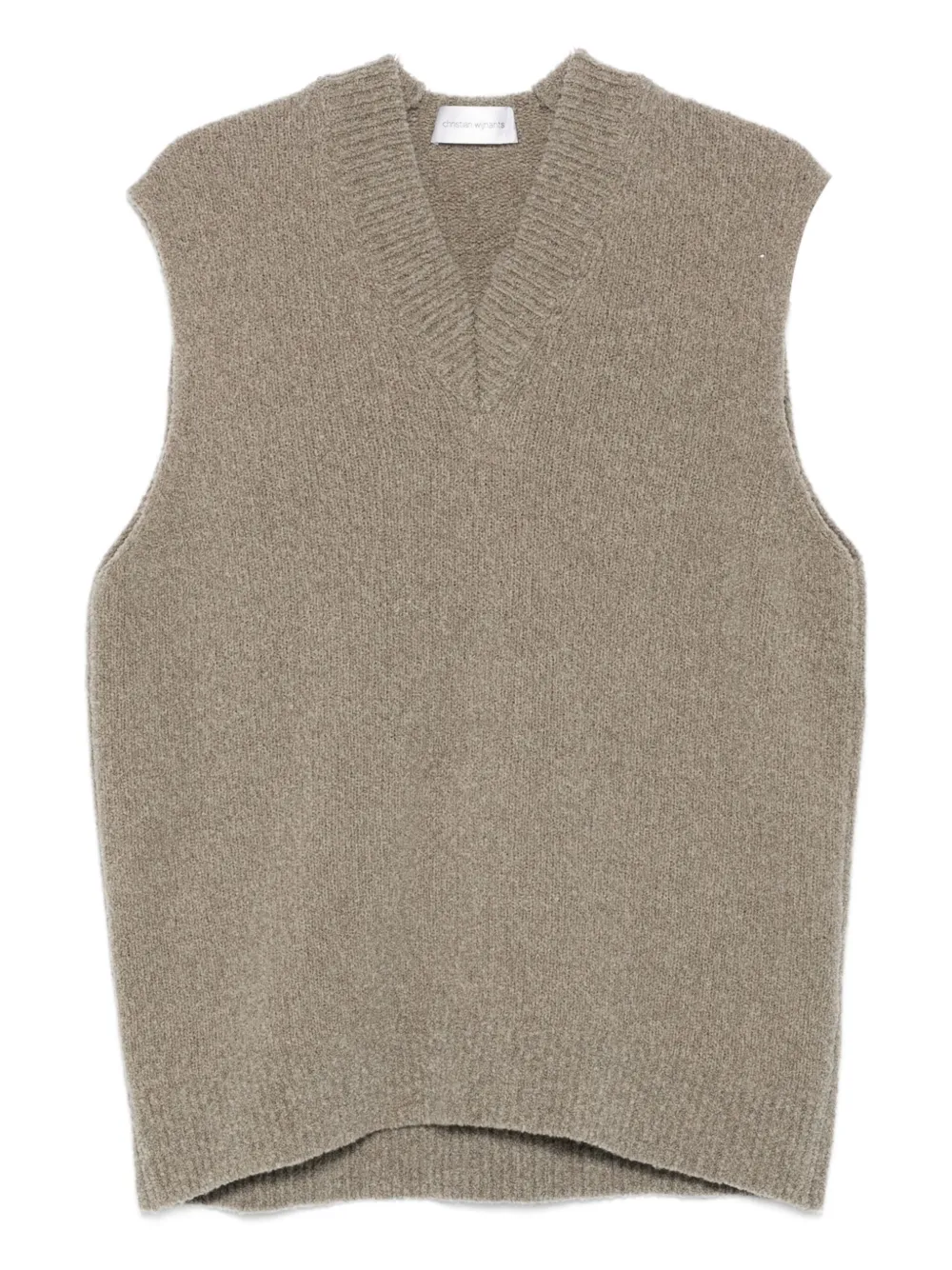 Christian Wijnants Kidepo V-neck Sleeveless Top In Neutral