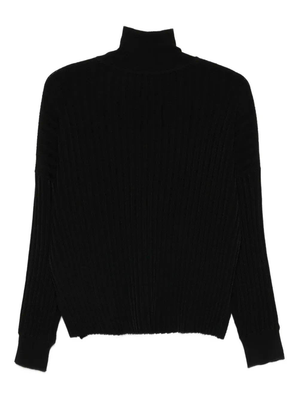 Christian Wijnants Kaslya ribbed high-neck top Zwart