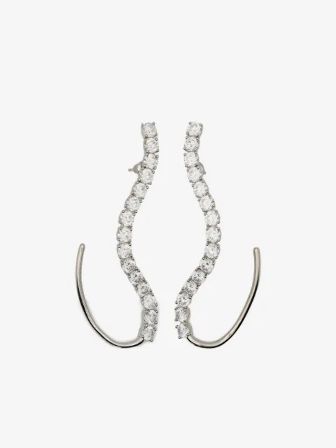 Panconesi curved-effect earrings