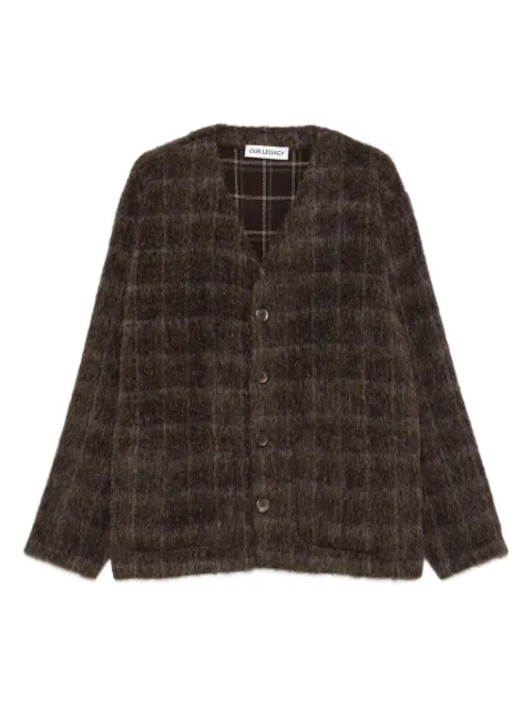OUR LEGACY checked long-sleeves cardigan