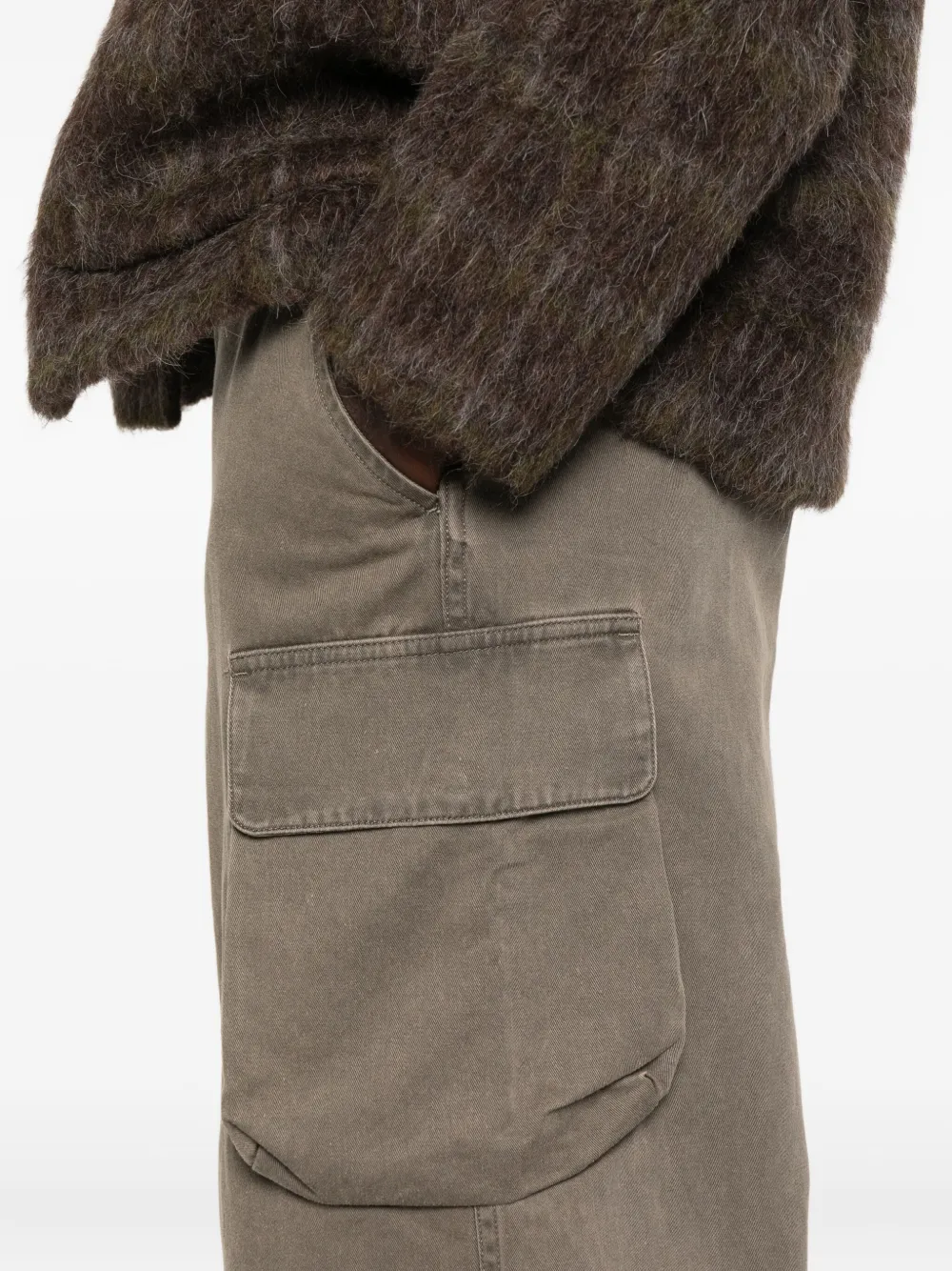OUR LEGACY Broek met cargo zak Bruin