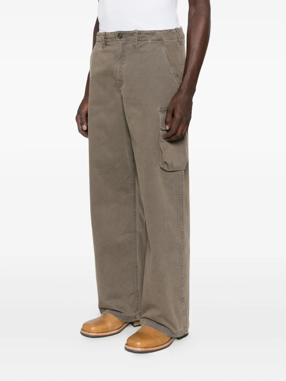 OUR LEGACY Broek met cargo zak Bruin
