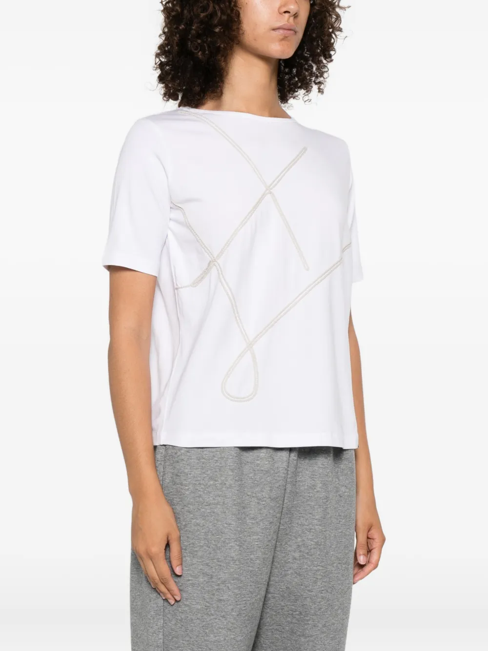 Herno T-shirt met ronde hals Wit