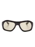 Port Tanger geometric-frame sunglasses - Brown
