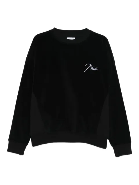 RHUDE logo-embroidery sweatshirt