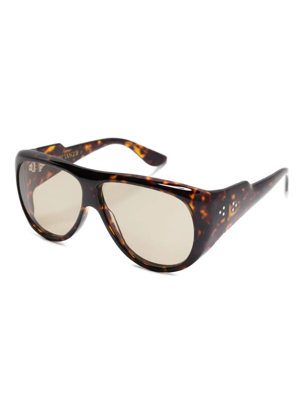 Port Tanger Gambia zonnebril met schildpadschild design Bruin