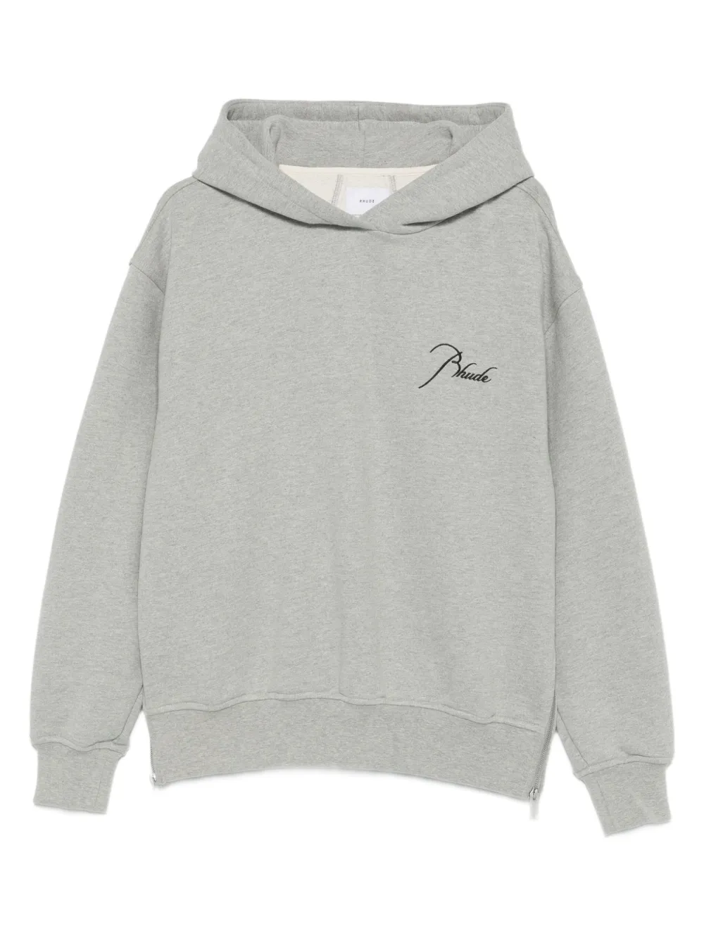 RHUDE logo-embroidery hoodie - Grigio