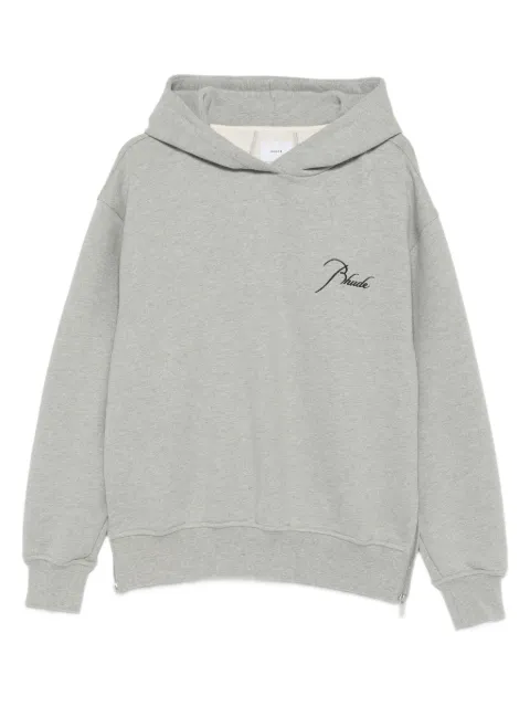 RHUDE logo-embroidery hoodie