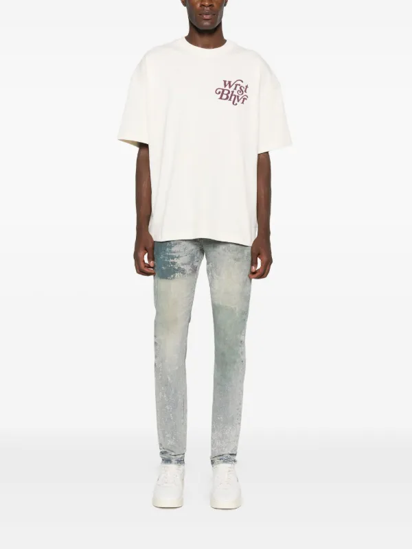 Purple Brand ダメージ ジーンズ | ブルー | FARFETCH JP