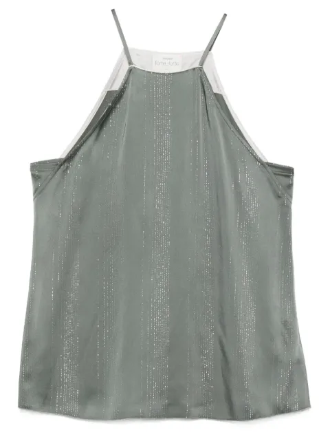 Forte Forte pinstripe strap top
