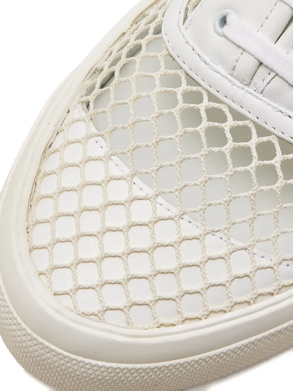 Aquazzura Mesh-panel Sneakers In White