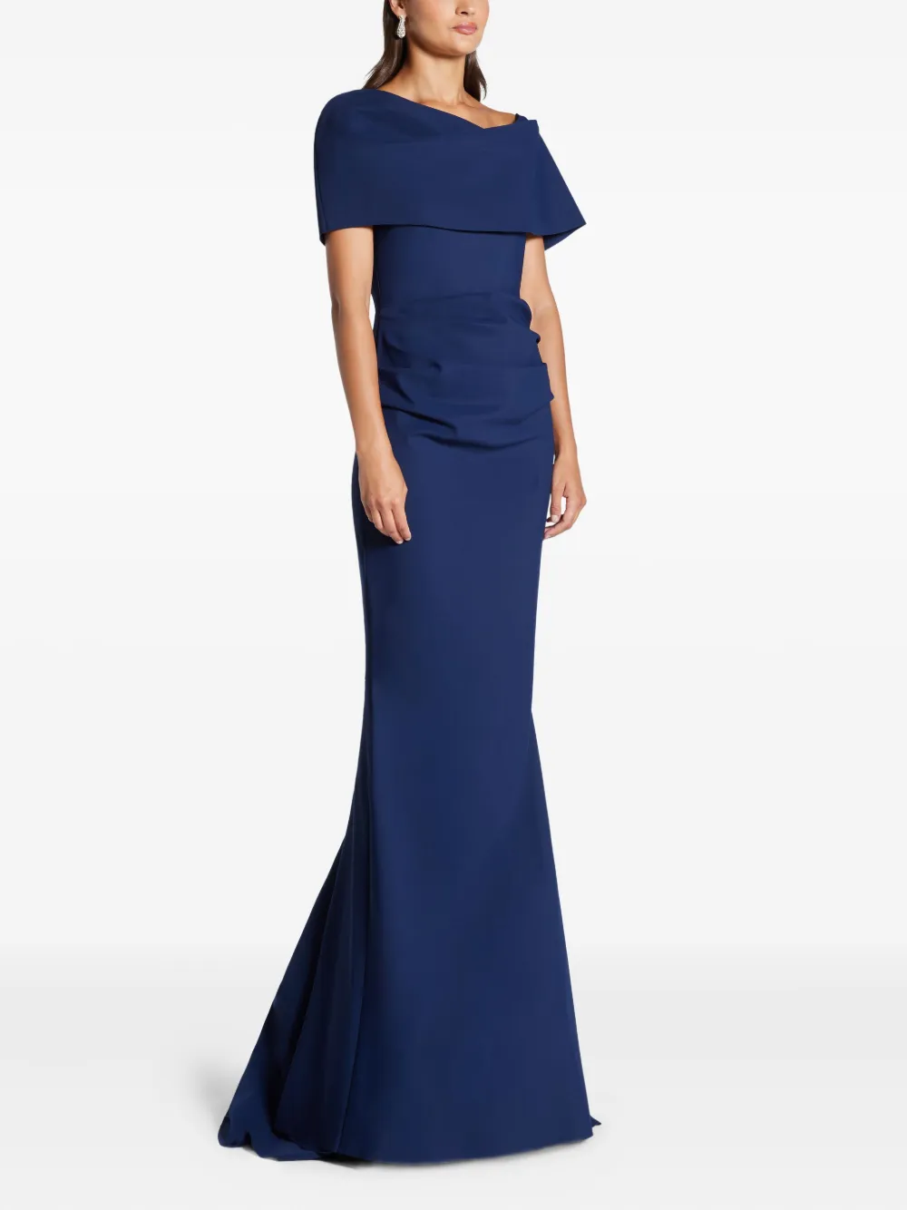 Greta Constantine Drapiertes Oseph Abendkleid In Blue