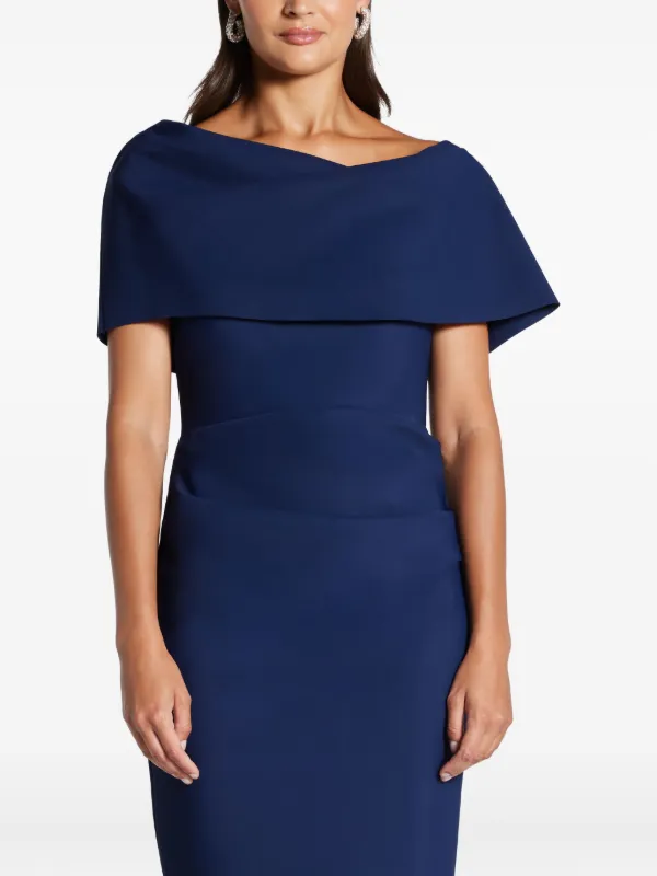 Greta Constantine Oseph Draped Gown | Blue | FARFETCH