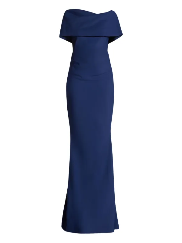 Greta Constantine Oseph Draped Gown | Blue | FARFETCH