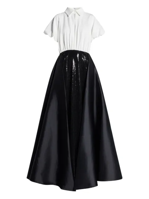 Greta Constantine Champneys sequin-panel maxi dress