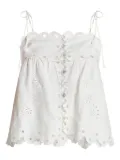 FARM Rio cut-out detail top - White