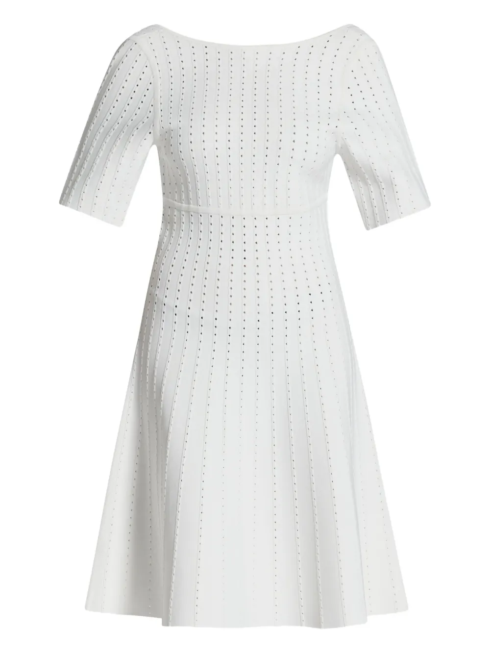 Herve Leger Donna Short-sleeved Dress In White