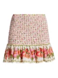 FARM Rio floral-print mini skirt - Pink