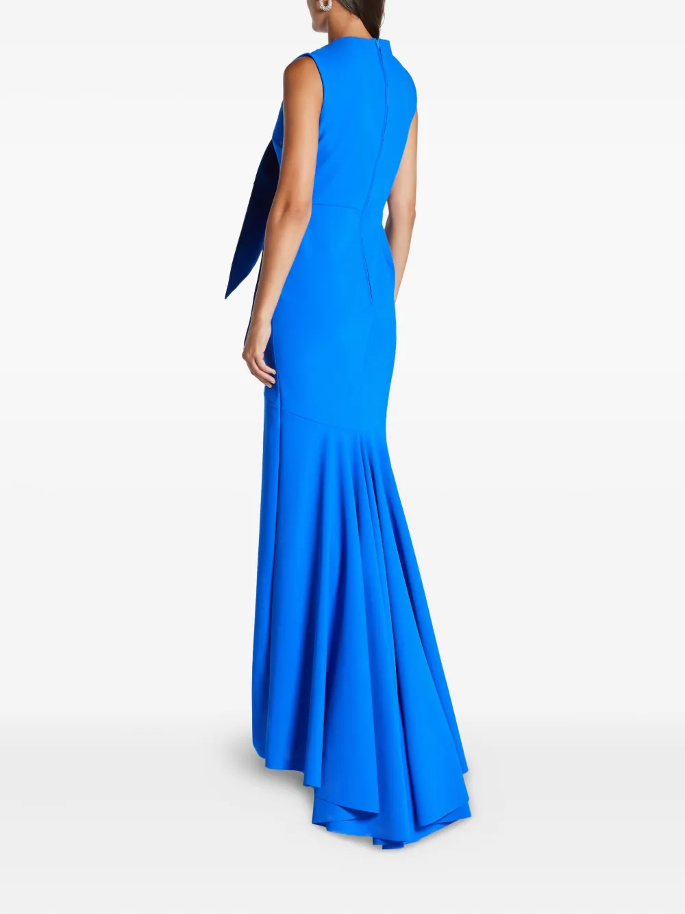 Greta Constantine Saarinen avondjurk met strikdetail Blauw