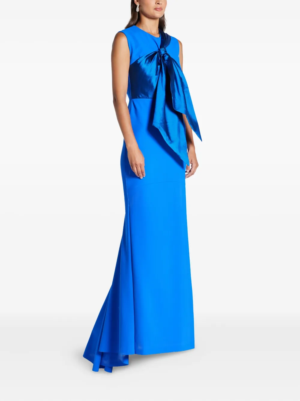 Greta Constantine Saarinen avondjurk met strikdetail Blauw