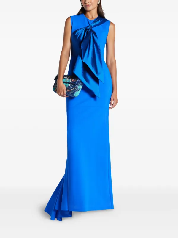 greta constantine blue dress Greta Constantine Bateau Neckline Midi Length Dress - Blue Dresses, Clothing - GTCSN20411