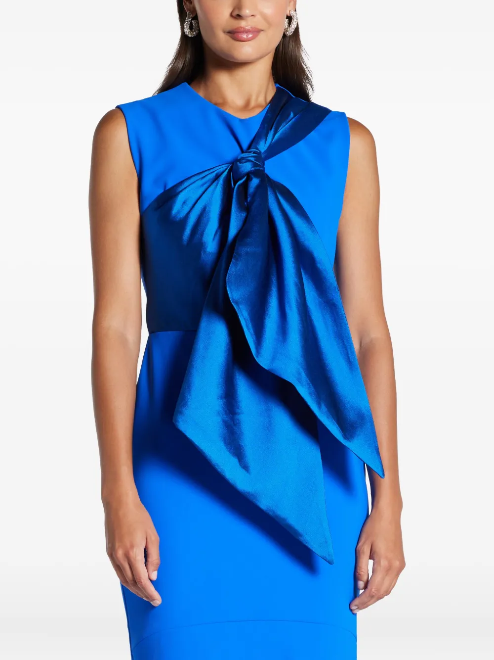 Greta Constantine Saarinen avondjurk met strikdetail Blauw