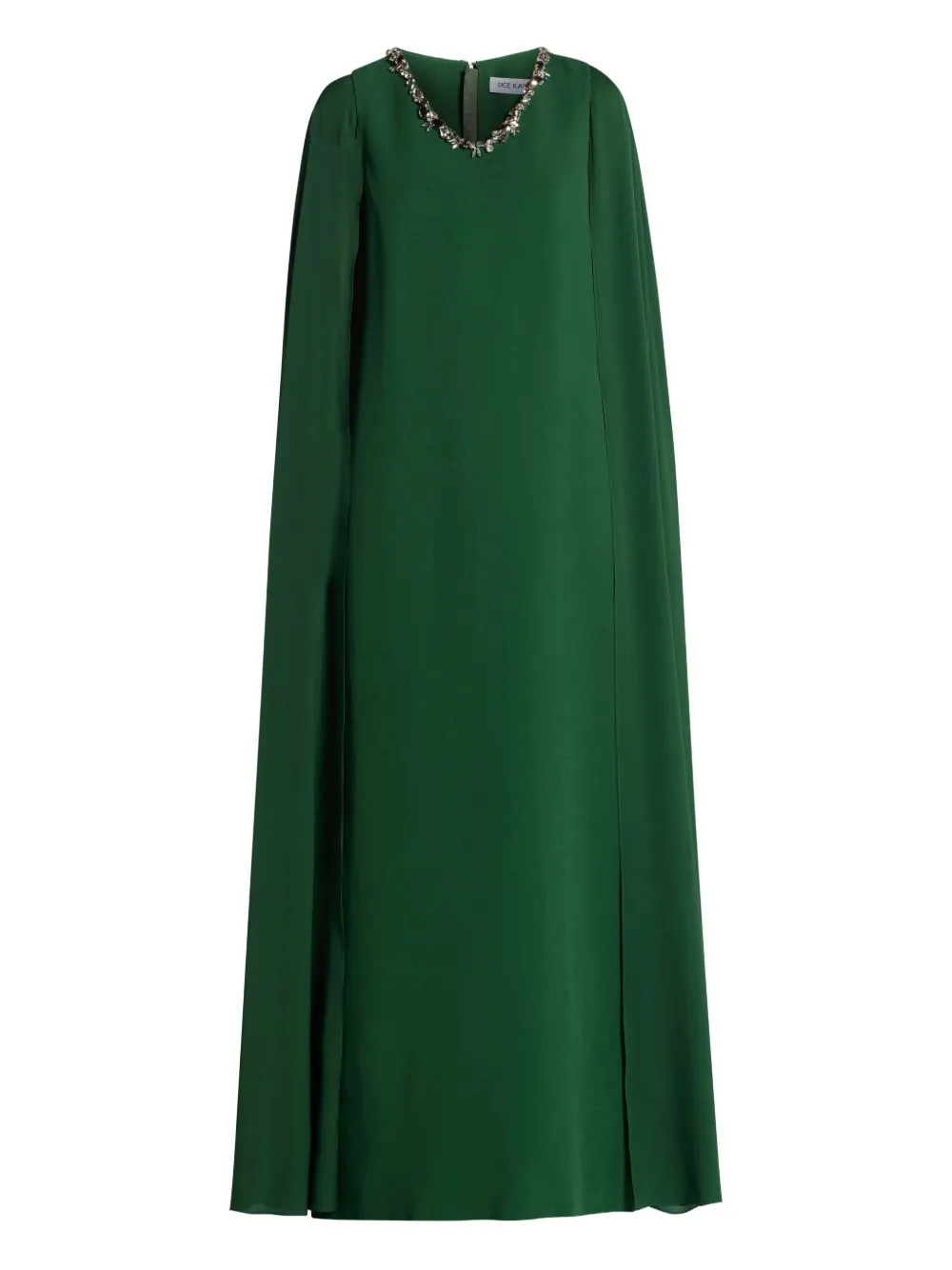 Dice Kayek embellished cape-detail gown | Green | Image 1