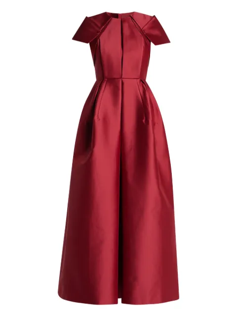 Dice Kayek pleated-shoulder maxi dress