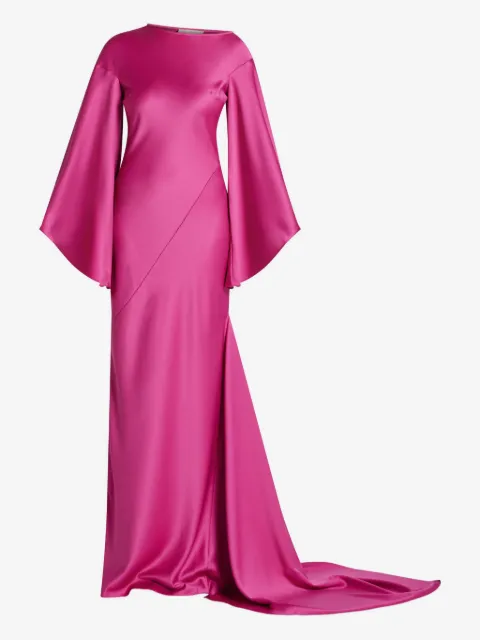De La Vali flared-sleeve dress