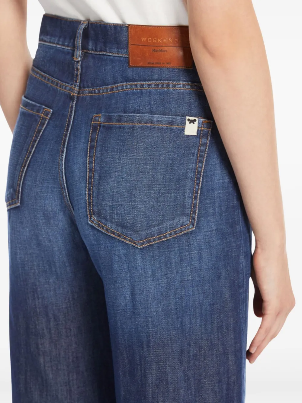 Weekend Max Mara Jeans met wijde pijpen Blauw