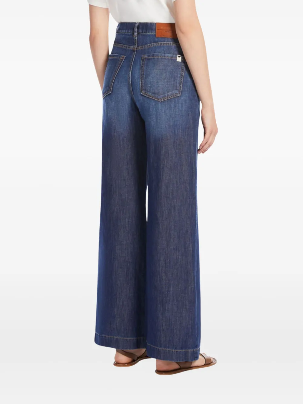 Weekend Max Mara Jeans met wijde pijpen Blauw
