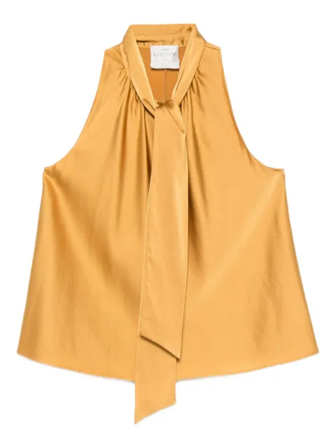 Forte Forte bow-tie satin top