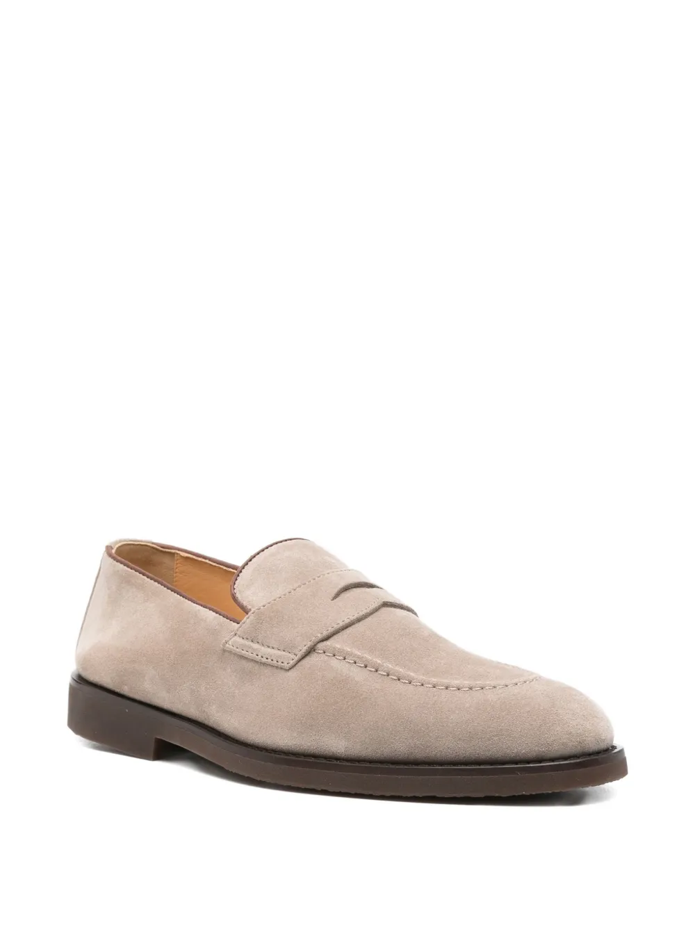 Brunello Cucinelli suede loafers Neutrals