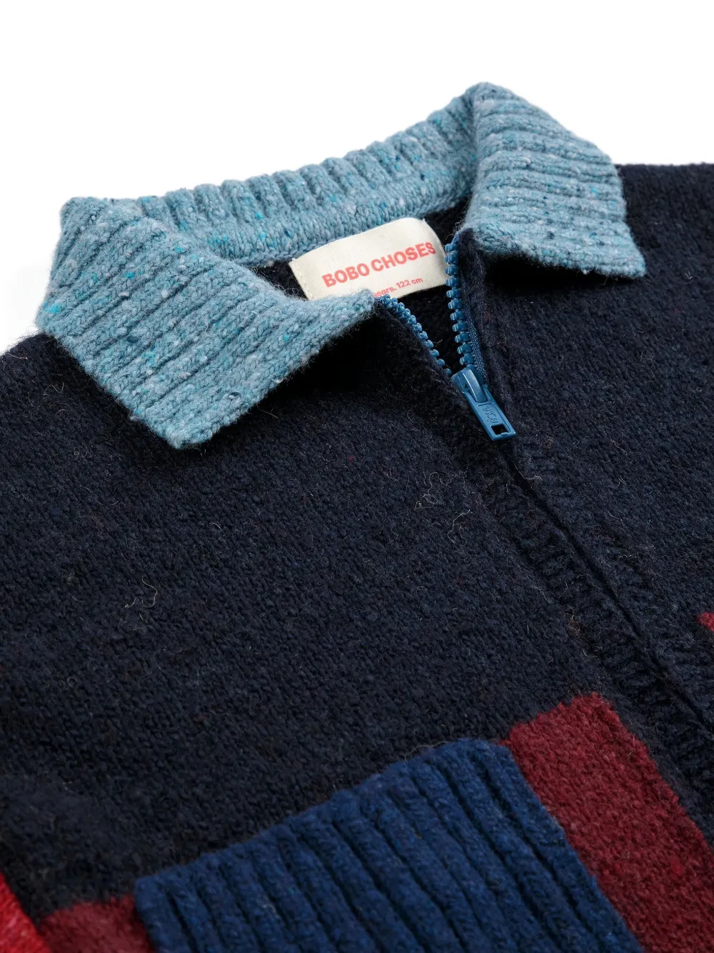Bobo Choses Colourblock Zip-up Cardigan In Multi