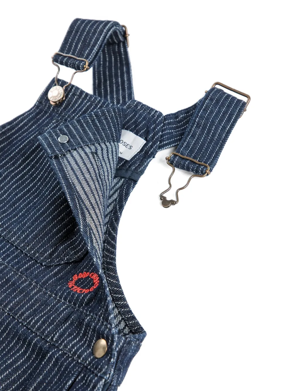 Bobo Choses Tic Tac Toe Denim Dress In Blue