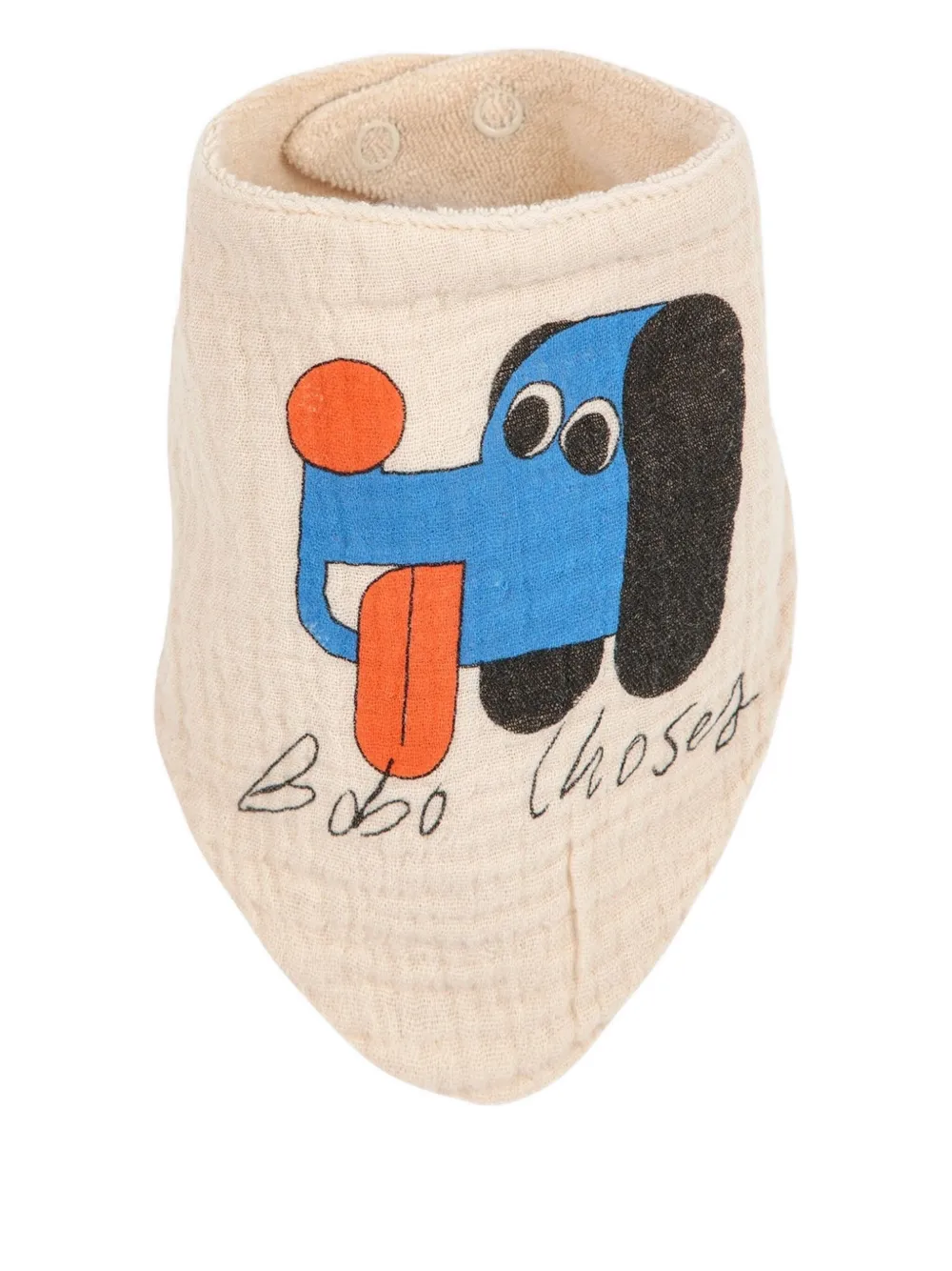 Bobo Choses dog-print bibs (set of two) | Neutrals | Image 1